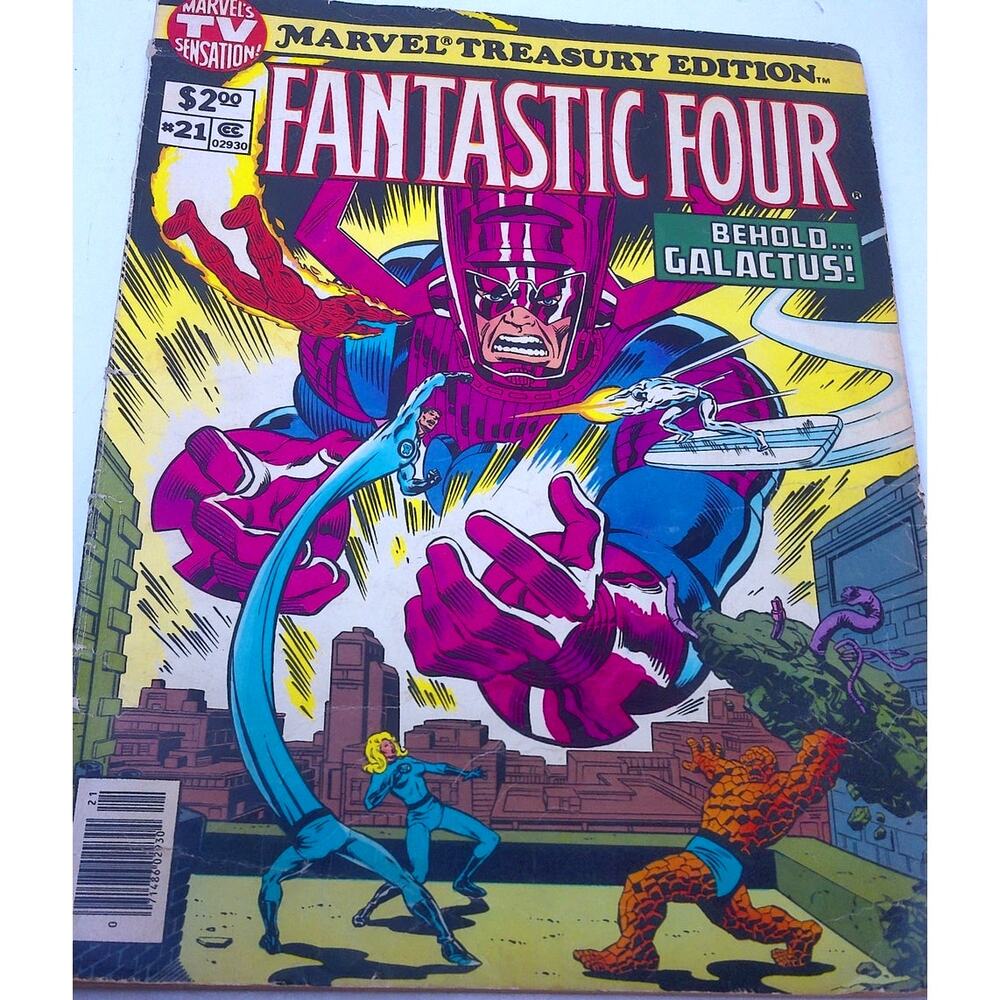 Vintage Marvel Treasury Editiion Fantastic Four #21 Behold Galactus READ